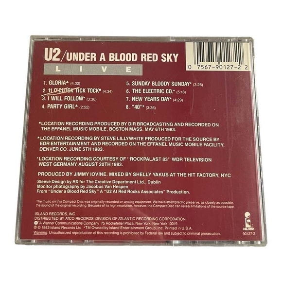 CD U2 - Live / Under A Blood Red Sky - Picture 2 of 2